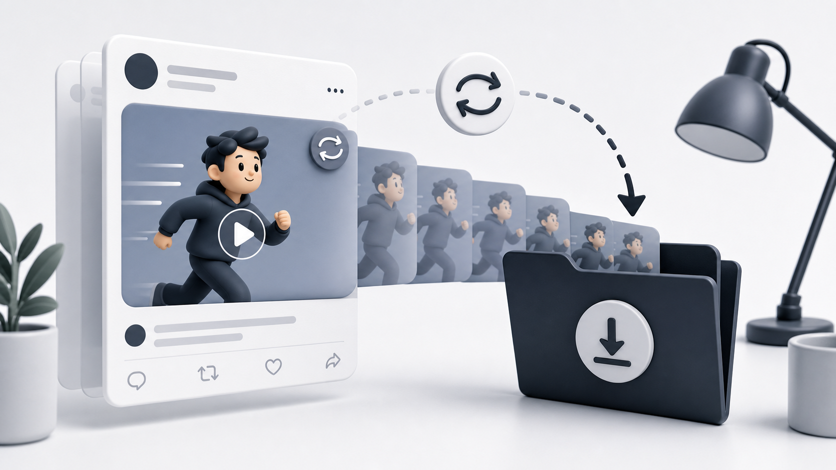 Twitter GIF downloader guide illustration