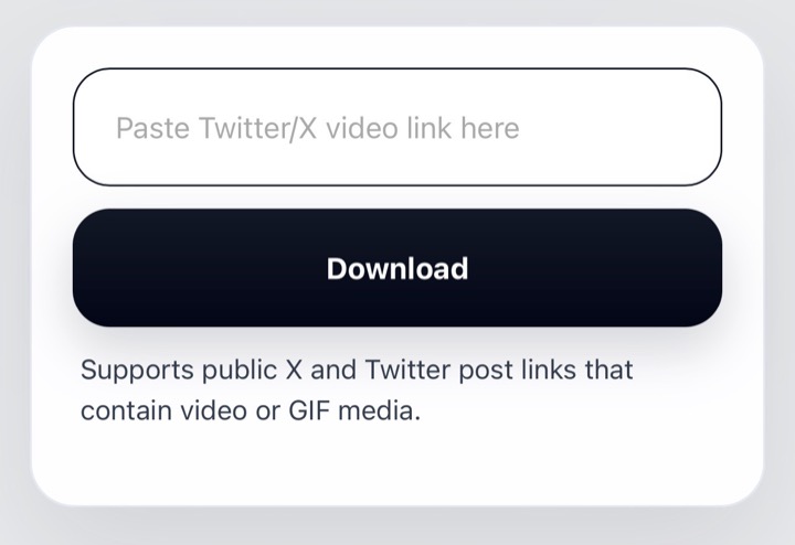 Paste Twitter/X link