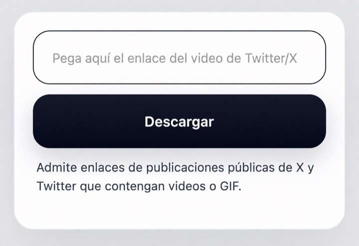 Pegar enlace de Twitter/X
