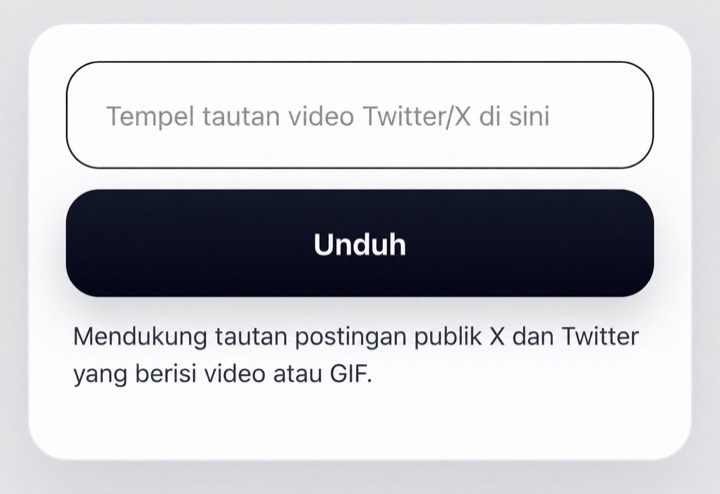 Tempelkan tautan Twitter/X