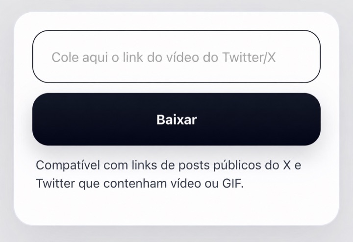 Colar link do Twitter/X